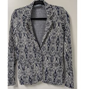 Tart Maternity Blazer XS Blue Ikat
